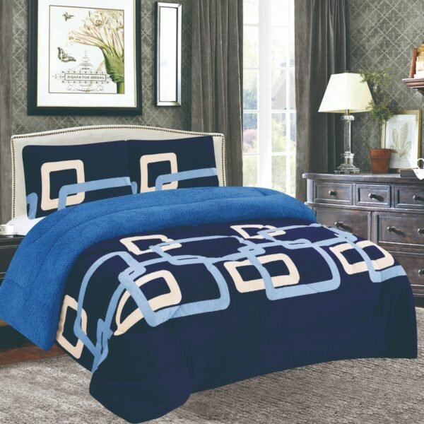 COBERTOR ACOLCHADO P/C 1 PIEZA 2 PLAZAS ESTAMPADO (FARDO X 20 UNDS)