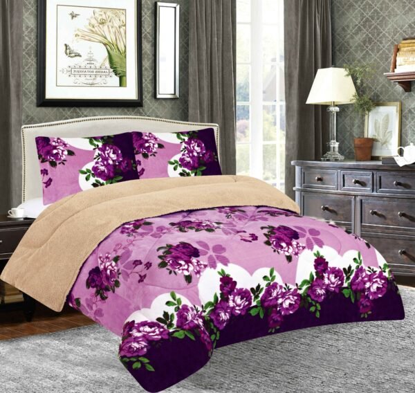 COBERTOR ACOLCHADO P/C 1 PIEZA 2 PLAZAS ESTAMPADO (FARDO X 20 UNDS)