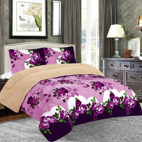 COBERTOR ACOLCHADO P/C 1 PIEZA 2 PLAZAS ESTAMPADO (FARDO X 20 UNDS)