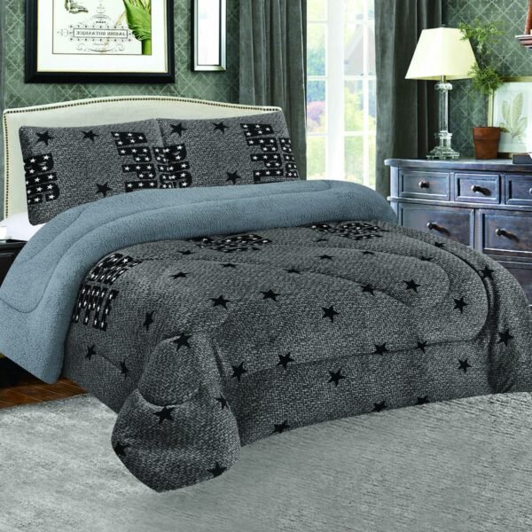 COBERTOR ACOLCHADO P/C 1 PIEZA 2 PLAZAS ESTAMPADO (FARDO X 20 UNDS)