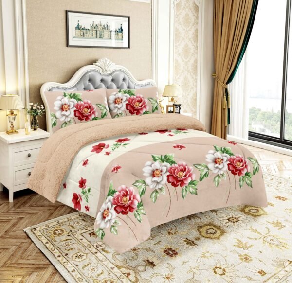 COBERTOR ACOLCHADO P/C 1 PIEZA 2 PLAZAS ESTAMPADO (FARDO X 20 UNDS)