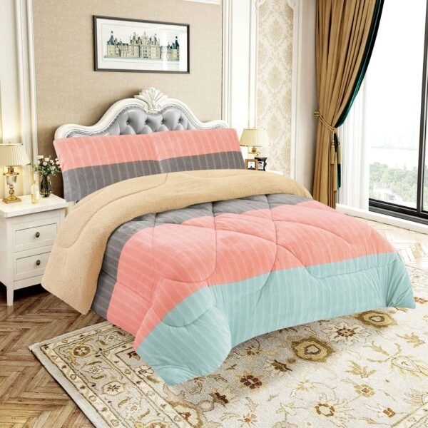 COBERTOR ACOLCHADO P/C 1 PIEZA 2 PLAZAS ESTAMPADO (FARDO X 20 UNDS)