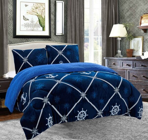 COBERTOR ACOLCHADO P/C 1 PIEZA 2 PLAZAS ESTAMPADO (FARDO X 20 UNDS)