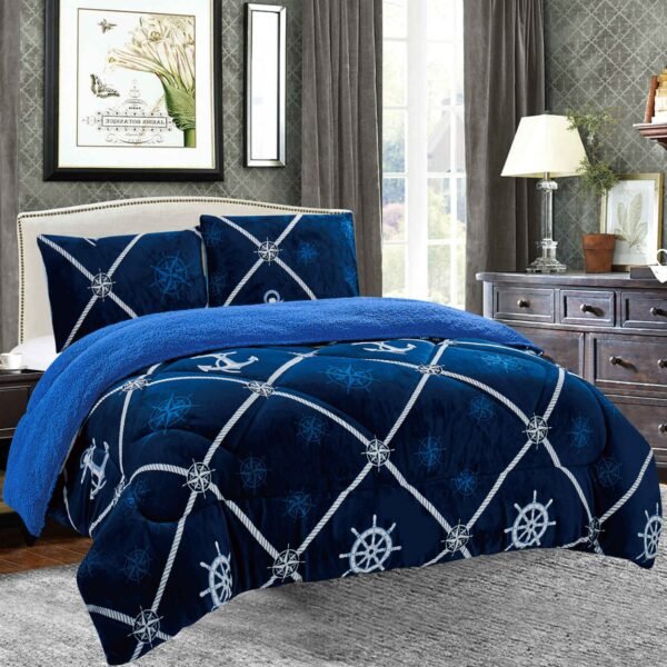 COBERTOR ACOLCHADO P/C 1 PIEZA 2 PLAZAS ESTAMPADO (FARDO X 20 UNDS)