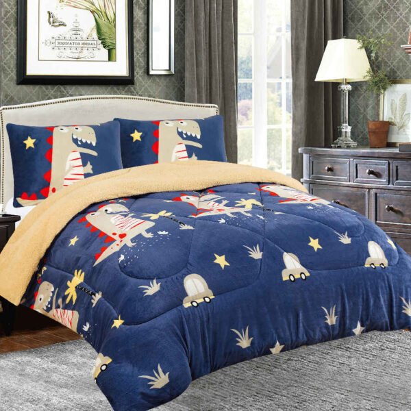 COBERTOR ACOLCHADO P/C 1 PIEZA 2 PLAZAS ESTAMPADO (FARDO X 20 UNDS)