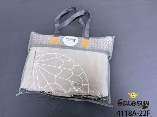 COBERTOR TELA CON TELA ACOLCHADO 5 PIEZAS 2 PLAZAS (FARDO X 20 UNDS)