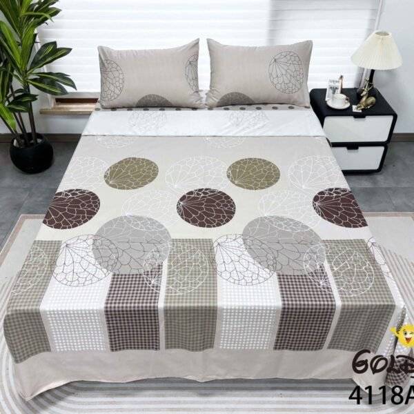 COBERTOR TELA CON TELA ACOLCHADO 5 PIEZAS 2 PLAZAS (FARDO X 20 UNDS)