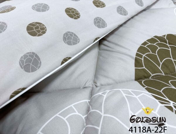 COBERTOR TELA CON TELA ACOLCHADO 5 PIEZAS 2 PLAZAS (FARDO X 20 UNDS)