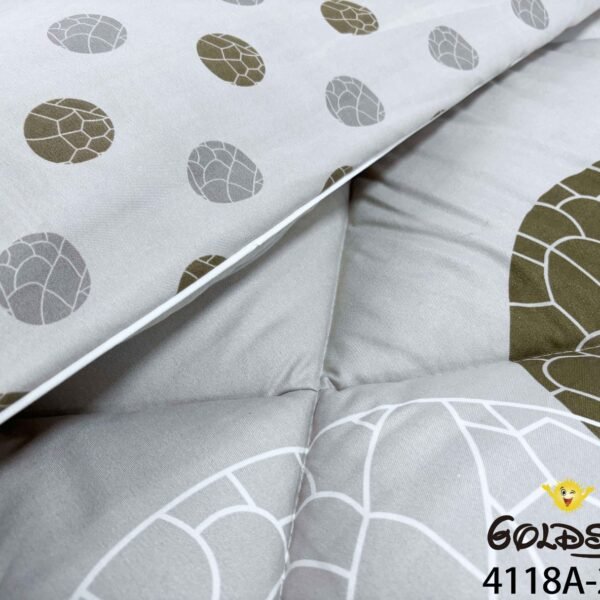 COBERTOR TELA CON TELA ACOLCHADO 5 PIEZAS 2 PLAZAS (FARDO X 20 UNDS)