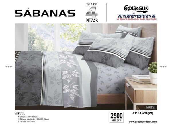 COBERTOR TELA CON TELA ACOLCHADO 5 PIEZAS 2 PLAZAS (FARDO X 20 UNDS)