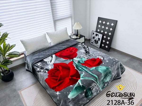 FRAZADA DE TERCIOPELO DOBLE CARA 2 PAÑOS MODELO AMERICA 8KG (FARDO X 16 UNDS)