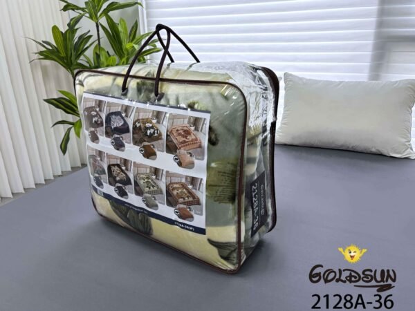 FRAZADA DE TERCIOPELO DOBLE CARA 2 PAÑOS MODELO AMERICA 8KG (FARDO X 16 UNDS)