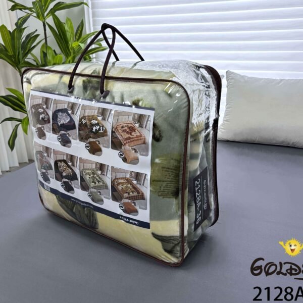 FRAZADA DE TERCIOPELO DOBLE CARA 2 PAÑOS MODELO AMERICA 8KG (FARDO X 16 UNDS)