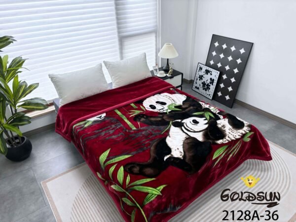 FRAZADA DE TERCIOPELO DOBLE CARA 2 PAÑOS MODELO AMERICA 8KG (FARDO X 16 UNDS)