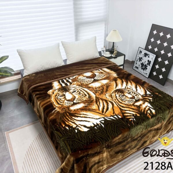 FRAZADA DE TERCIOPELO DOBLE CARA 2 PAÑOS MODELO AMERICA 8KG (FARDO X 16 UNDS)