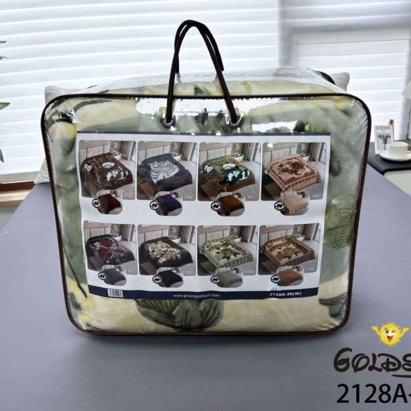 FRAZADA DE TERCIOPELO DOBLE CARA 2 PAÑOS MODELO AMERICA 8KG (FARDO X 16 UNDS)