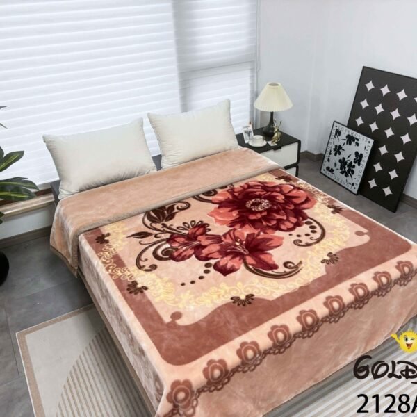 FRAZADA DE TERCIOPELO DOBLE CARA 2 PAÑOS MODELO AMERICA 8KG (FARDO X 16 UNDS)