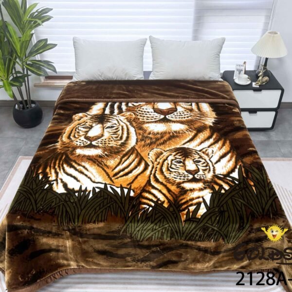 FRAZADA DE TERCIOPELO DOBLE CARA 2 PAÑOS MODELO AMERICA 8KG (FARDO X 16 UNDS)