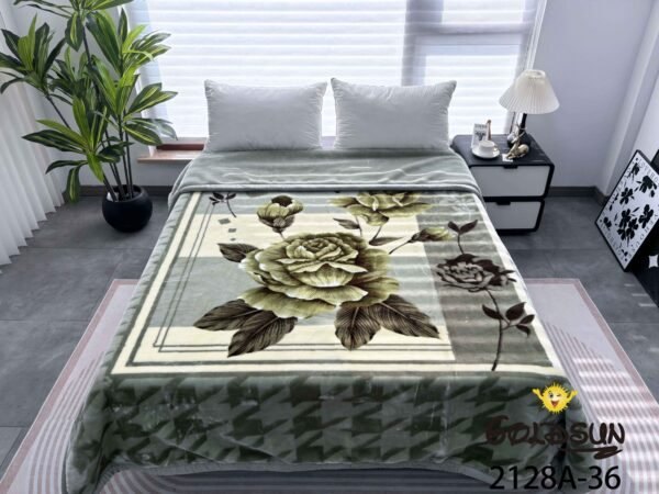 FRAZADA DE TERCIOPELO DOBLE CARA 2 PAÑOS MODELO AMERICA 8KG (FARDO X 16 UNDS)