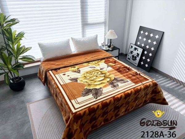 FRAZADA DE TERCIOPELO DOBLE CARA 2 PAÑOS MODELO AMERICA 8KG (FARDO X 16 UNDS)