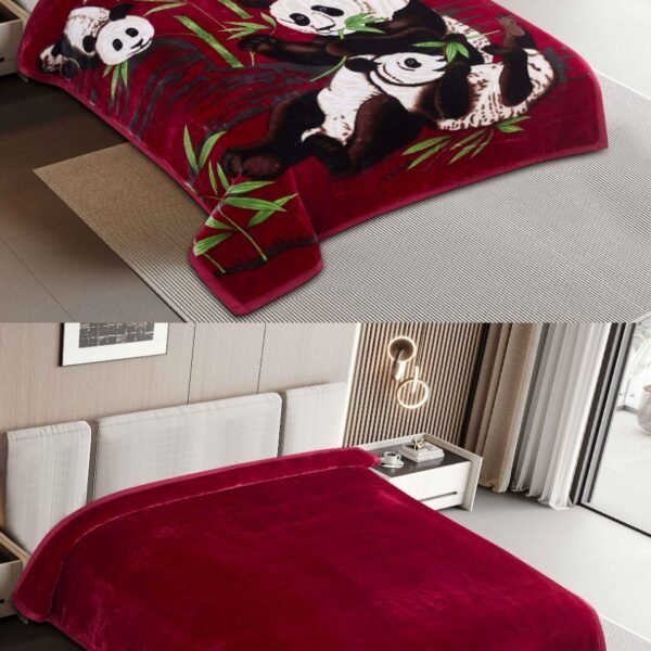 FRAZADA DE TERCIOPELO DOBLE CARA 2 PAÑOS MODELO AMERICA 8KG (FARDO X 16 UNDS)