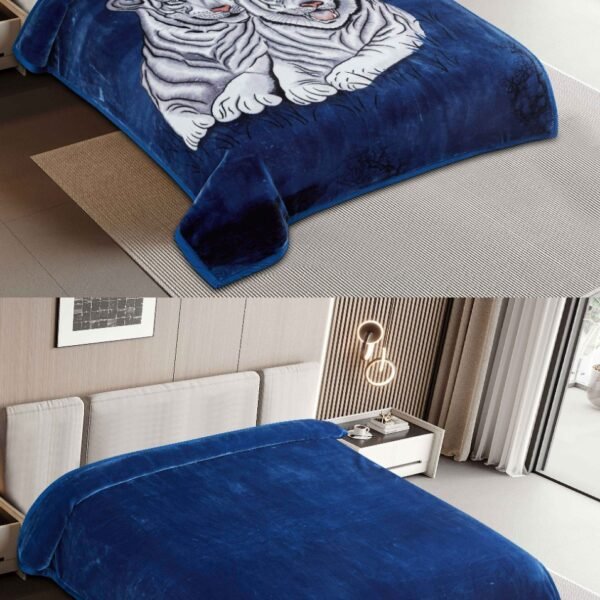 FRAZADA DE TERCIOPELO DOBLE CARA 2 PAÑOS MODELO AMERICA 8KG (FARDO X 16 UNDS)