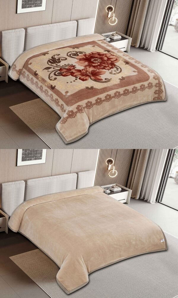 FRAZADA DE TERCIOPELO DOBLE CARA 2 PAÑOS MODELO AMERICA 8KG (FARDO X 16 UNDS)