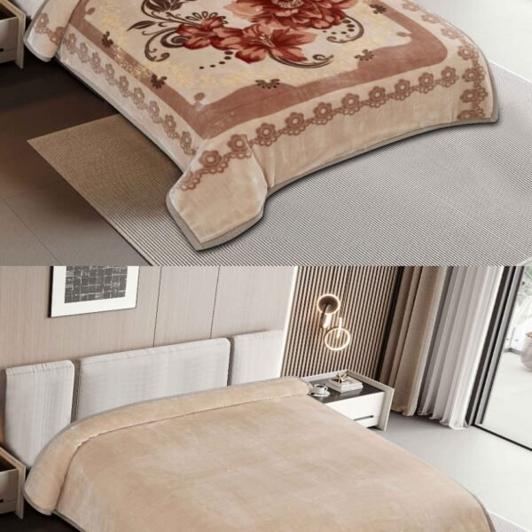 FRAZADA DE TERCIOPELO DOBLE CARA 2 PAÑOS MODELO AMERICA 8KG (FARDO X 16 UNDS)