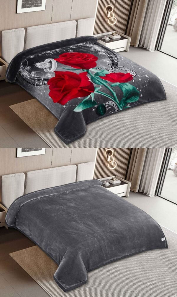 FRAZADA DE TERCIOPELO DOBLE CARA 2 PAÑOS MODELO AMERICA 8KG (FARDO X 16 UNDS)