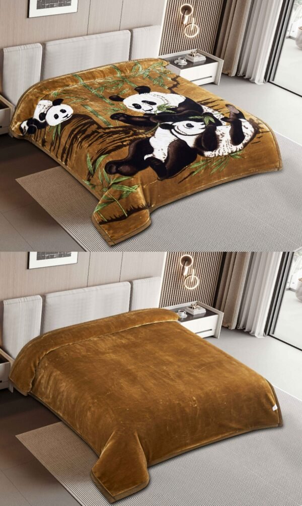 FRAZADA DE TERCIOPELO DOBLE CARA 2 PAÑOS MODELO AMERICA 8KG (FARDO X 16 UNDS)