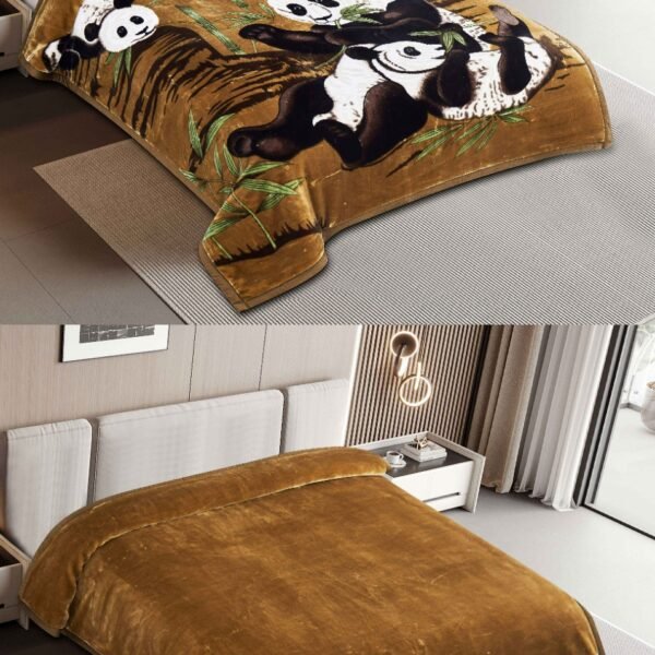 FRAZADA DE TERCIOPELO DOBLE CARA 2 PAÑOS MODELO AMERICA 8KG (FARDO X 16 UNDS)