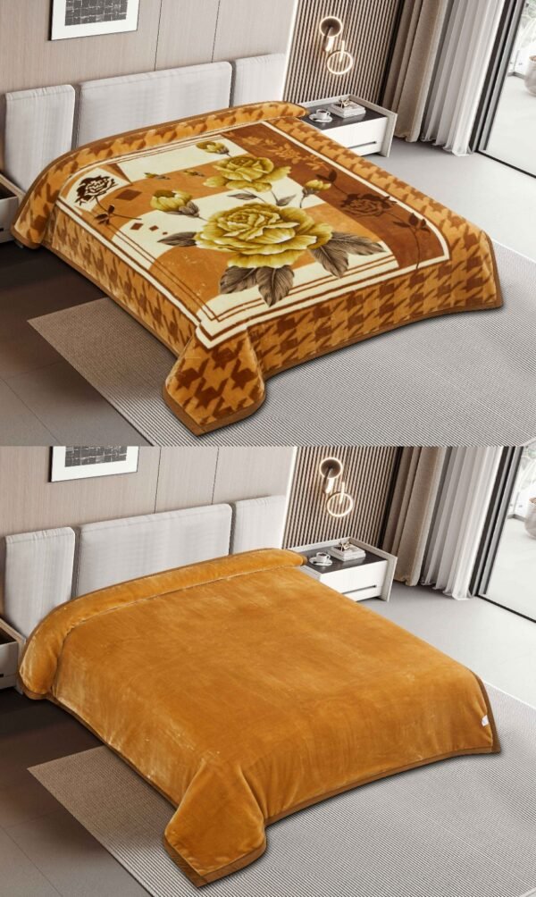 FRAZADA DE TERCIOPELO DOBLE CARA 2 PAÑOS MODELO AMERICA 8KG (FARDO X 16 UNDS)