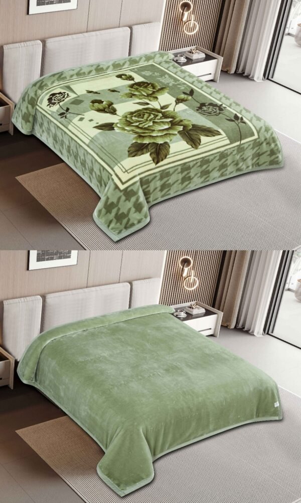 FRAZADA DE TERCIOPELO DOBLE CARA 2 PAÑOS MODELO AMERICA 8KG (FARDO X 16 UNDS)