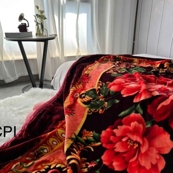 FRAZADA DE TERCIOPELO DOBLE CARA 2 PAÑOS 4 KG (FARDO X 26 UNDS)