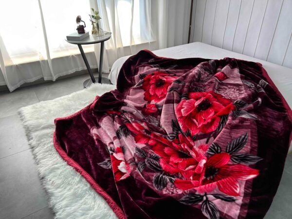 FRAZADA DE TERCIOPELO DOBLE CARA 2 PAÑOS 4 KG (FARDO X 26 UNDS)