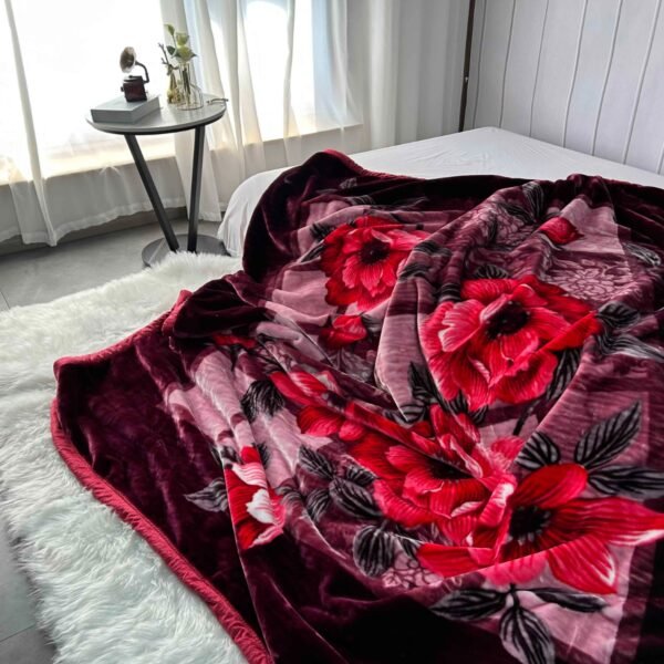 FRAZADA DE TERCIOPELO DOBLE CARA 2 PAÑOS 4 KG (FARDO X 26 UNDS)