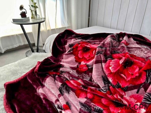 FRAZADA DE TERCIOPELO DOBLE CARA 2 PAÑOS 4 KG (FARDO X 26 UNDS)