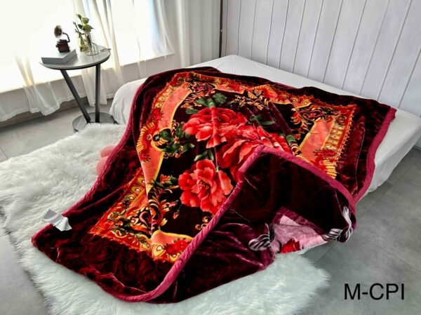 FRAZADA DE TERCIOPELO DOBLE CARA 2 PAÑOS 4 KG (FARDO X 26 UNDS)