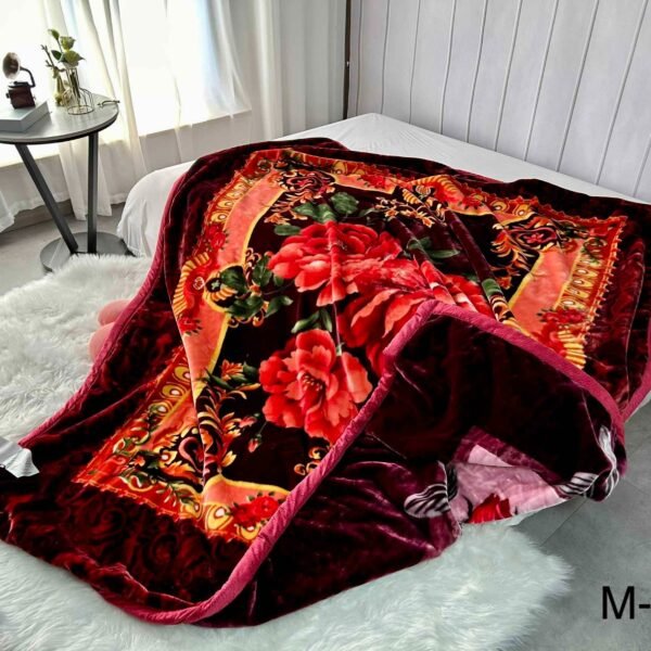 FRAZADA DE TERCIOPELO DOBLE CARA 2 PAÑOS 4 KG (FARDO X 26 UNDS)