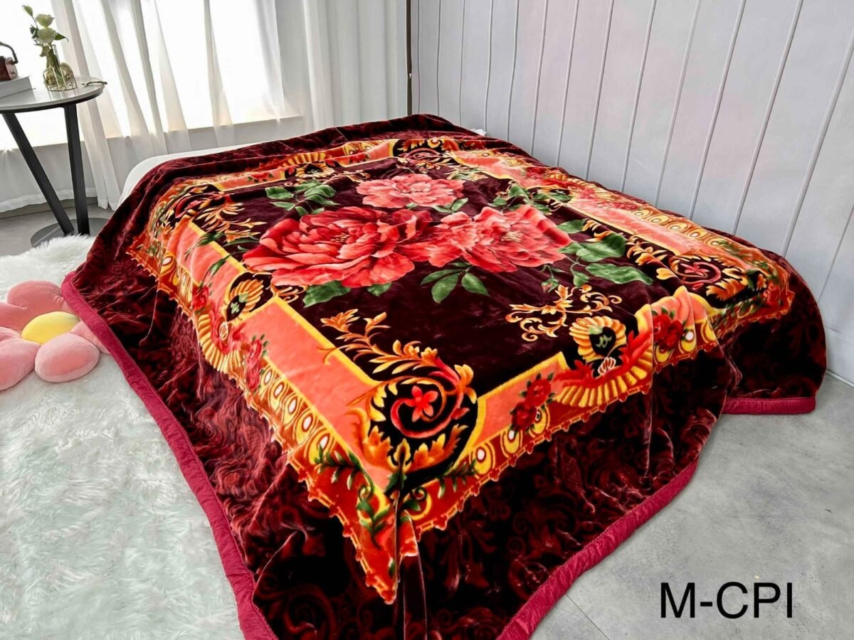 FRAZADA DE TERCIOPELO DOBLE CARA 2 PAÑOS 4 KG (FARDO X 26 UNDS)