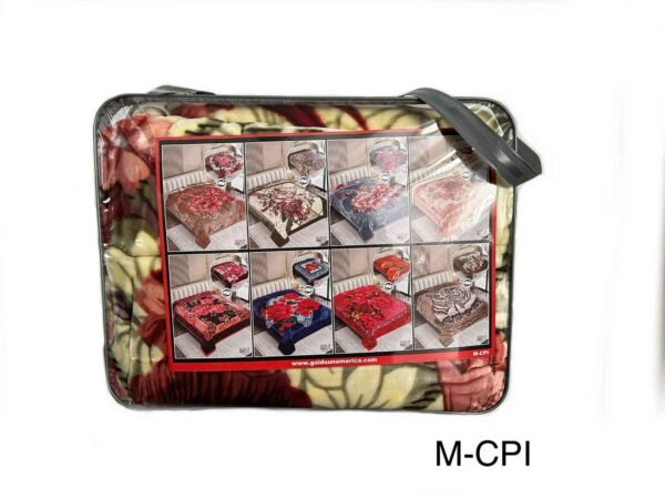 FRAZADA DE TERCIOPELO DOBLE CARA 2 PAÑOS 4 KG (FARDO X 26 UNDS)