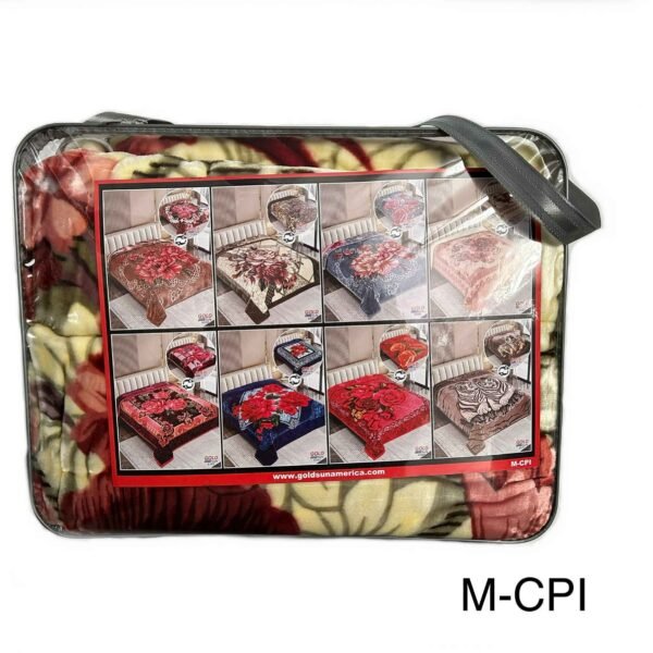 FRAZADA DE TERCIOPELO DOBLE CARA 2 PAÑOS 4 KG (FARDO X 26 UNDS)