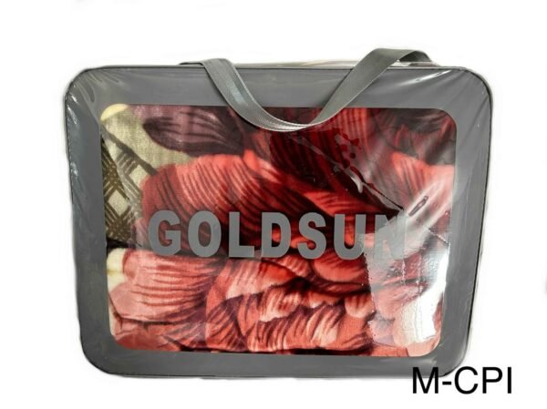 FRAZADA DE TERCIOPELO DOBLE CARA 2 PAÑOS 4 KG (FARDO X 26 UNDS)