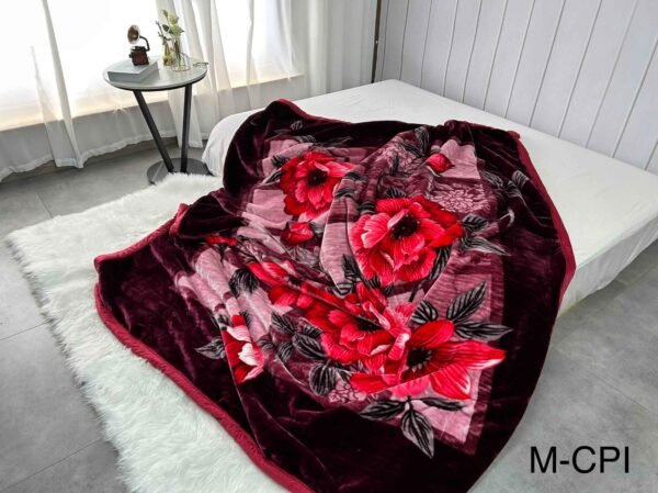 FRAZADA DE TERCIOPELO DOBLE CARA 2 PAÑOS 4 KG (FARDO X 26 UNDS)