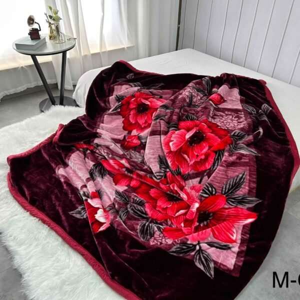 FRAZADA DE TERCIOPELO DOBLE CARA 2 PAÑOS 4 KG (FARDO X 26 UNDS)