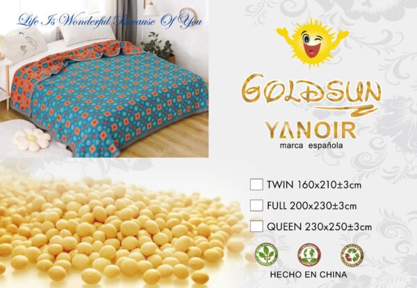 COLCHA DE LUJO 1 PIEZA MODELO ARABE  (FARDO X 30 UNDS)