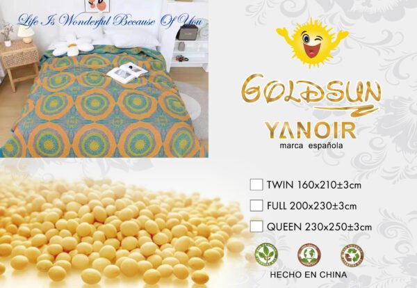 COLCHA DE LUJO 1 PIEZA MODELO ARABE  (FARDO X 30 UNDS)