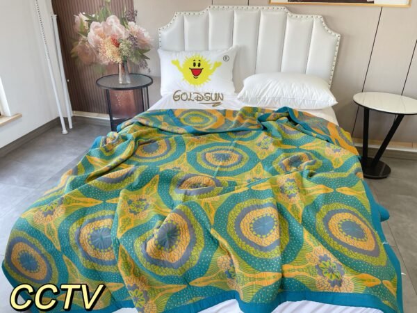 COLCHA DE LUJO 1 PIEZA MODELO ARABE  (FARDO X 30 UNDS)