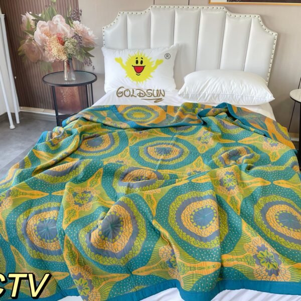 COLCHA DE LUJO 1 PIEZA MODELO ARABE  (FARDO X 30 UNDS)