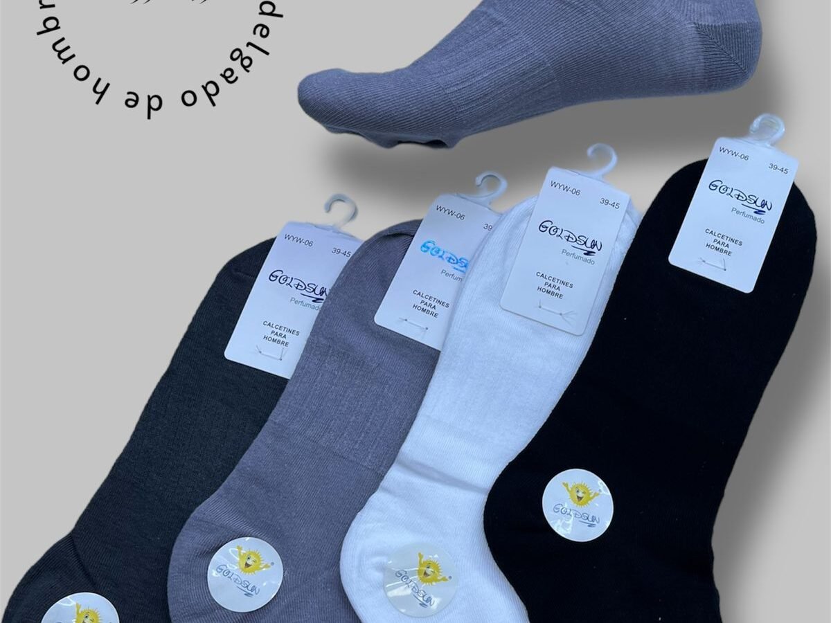 MEDIAS TOBILLERAS DE ALGODON PREMIUM PARA VARON (FARDO X 100 DOC)